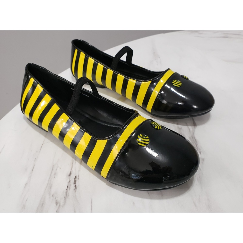 NEW SIZE US 6 / EURO 36/37 BUMBLE BEE Funtasma Pleaser flats shoes halloween